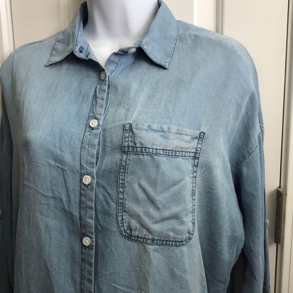 Thread + Supply Chambray Button Up Denim Shirt - Picture 3 of 7